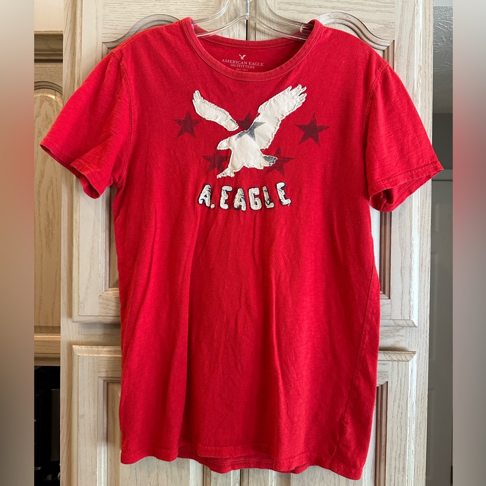 American Eagle Men’s size S Red Athletic Fit
